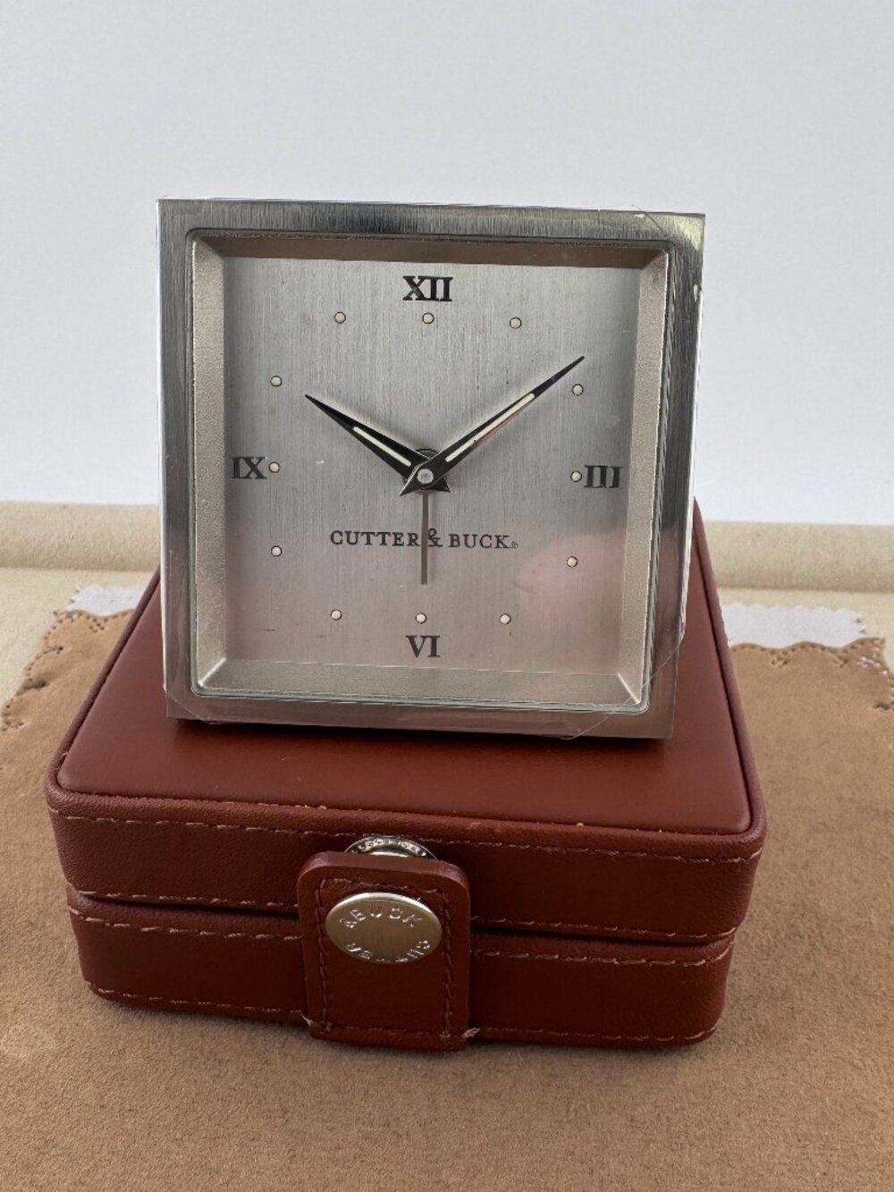 NEW Vintage Cutter & Buck Travel Alarm Clock
